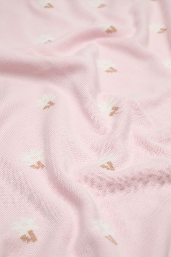 Jacquard Knit Blanket  Musk  hi-res