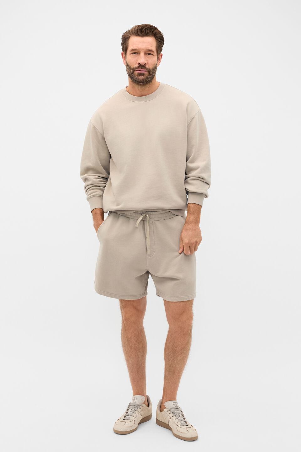 Crew Neck Sweatshirt  Clay