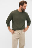 Basket Stitch Crew  Burnt Olive  hi-res