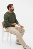 Basket Stitch Crew  Burnt Olive  hi-res