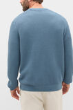 Basket Stitch Crew  Ocean Blue  hi-res