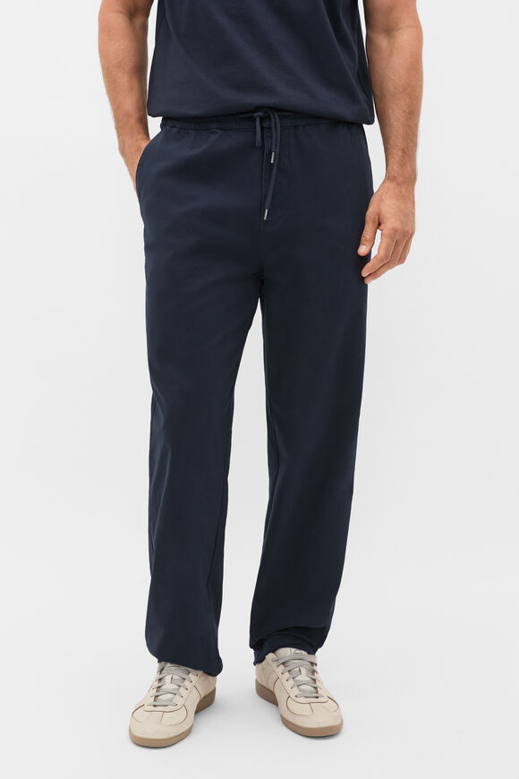 Drawstring Twill Pant  Midnight Blue  hi-res