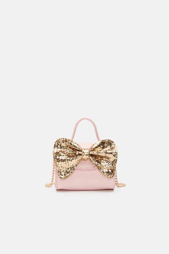 Micro Glitter Bow Bag  Pink Lemonade  hi-res