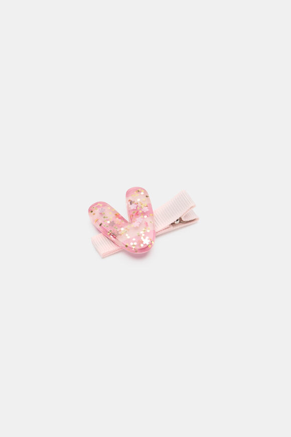 Initial Stripe Duck Clip  V  hi-res