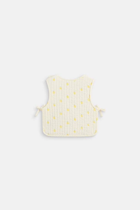 Quilted Smock Bib  Classic Cream  hi-res