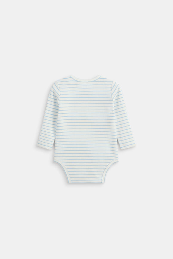 Stripe Rib Bodysuit  Arctic  hi-res