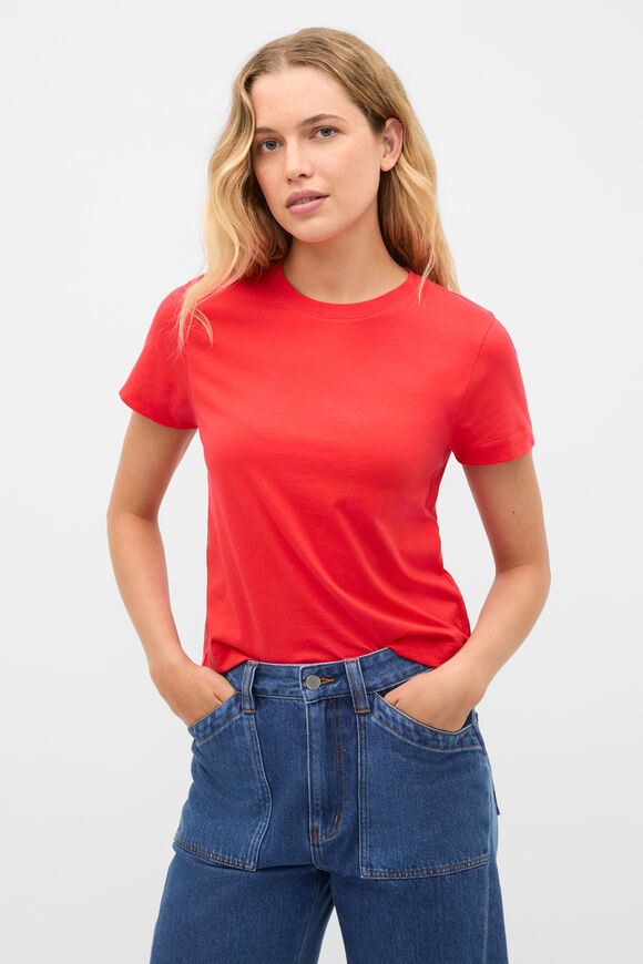 Cotton Baby Tee  Chilli Red  hi-res
