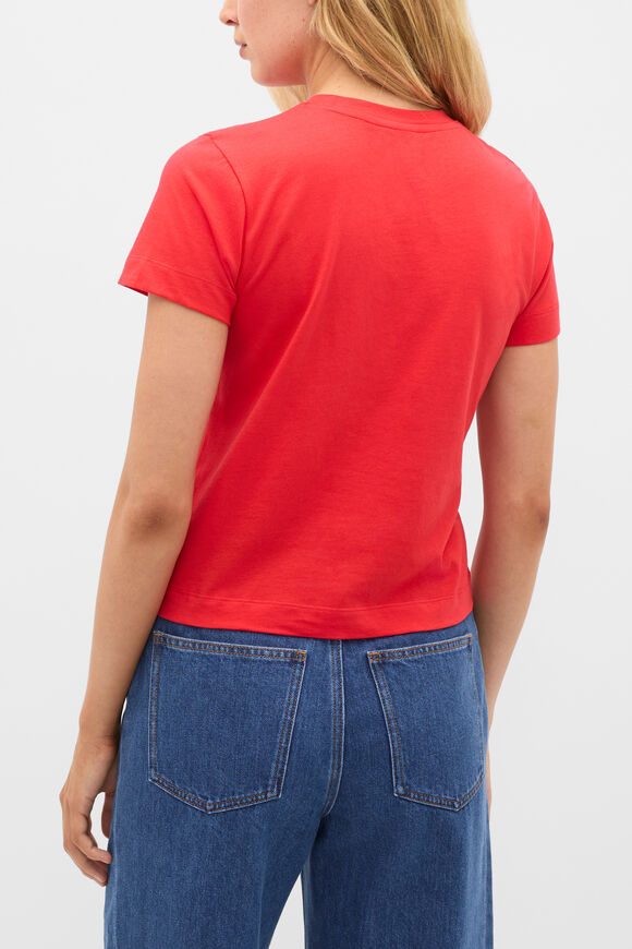 Cotton Baby Tee  Chilli Red  hi-res
