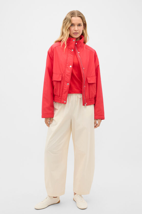Relaxed Bomber Jacket  Chilli Red  hi-res