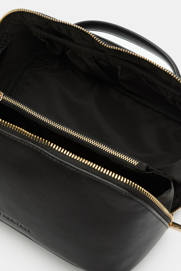 Zip Around Cosmetic Case  Black  hi-res