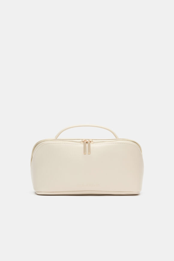Zip Around Cosmetic Case  Stone  hi-res