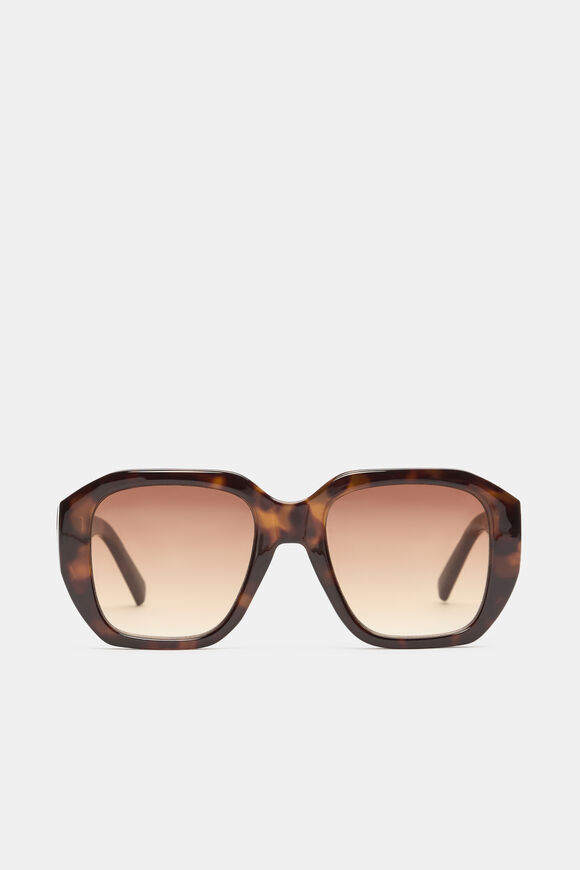 Erin Oversized Sunglasses  Dark Tort  hi-res