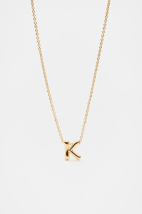 Bubble Letter Necklace  K  hi-res