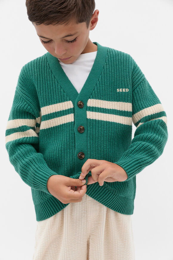 Varsity Cardigan  Jungle Green  hi-res