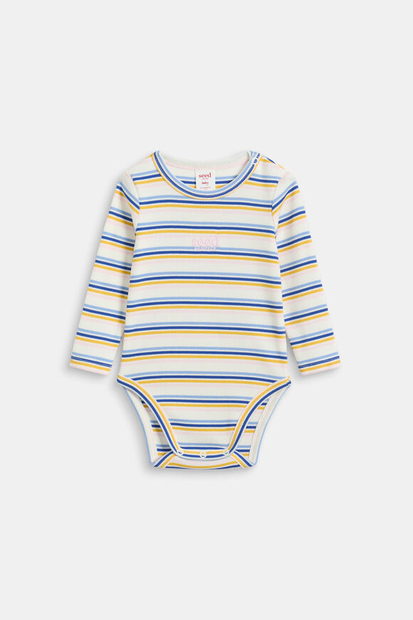 Stripe Rib Bodysuit  Multi  hi-res