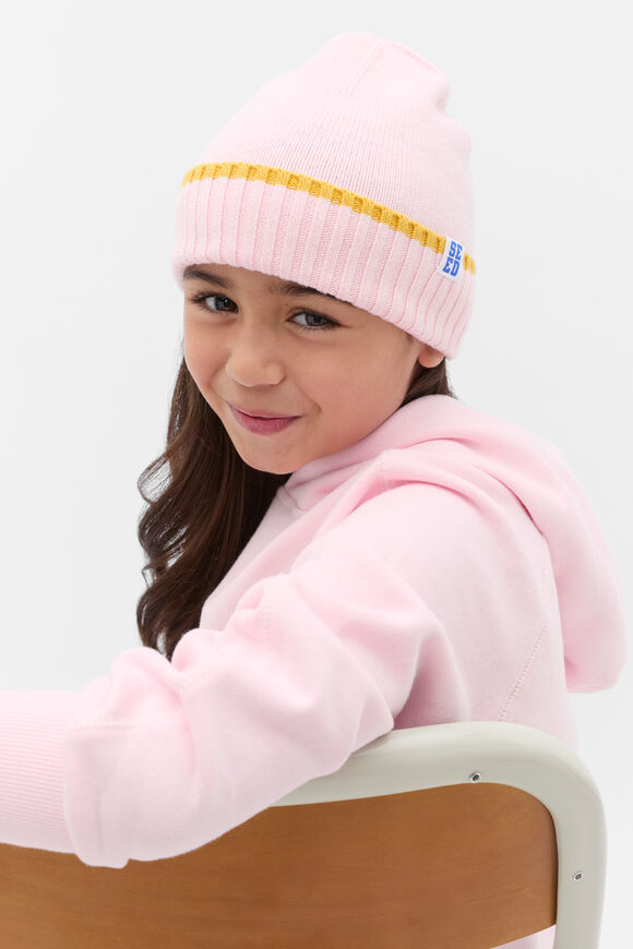 Basic Knit Beanie  Pink Lemonade  hi-res