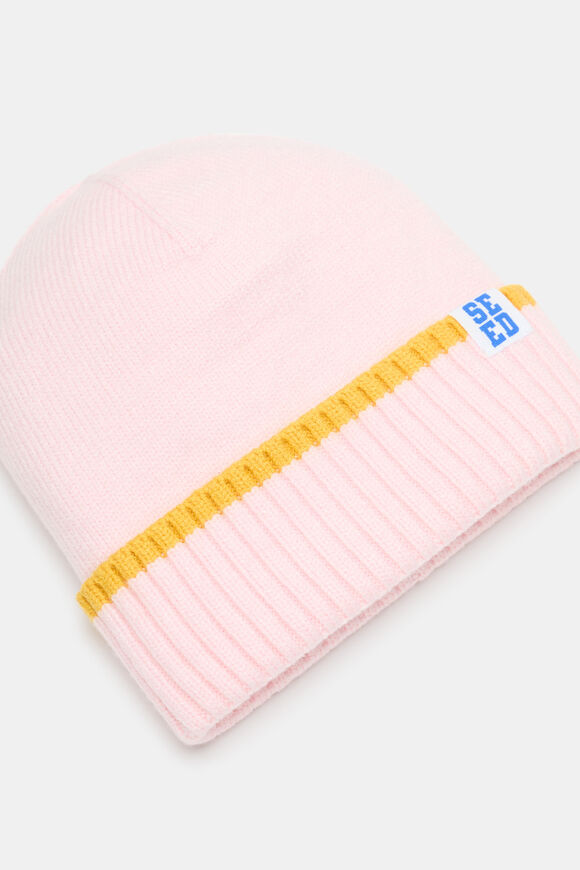 Basic Knit Beanie  Pink Lemonade  hi-res