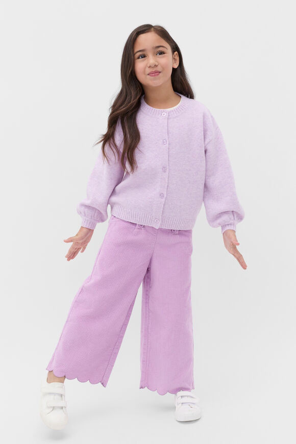Fluffy Knit Cardigan  Orchid  hi-res