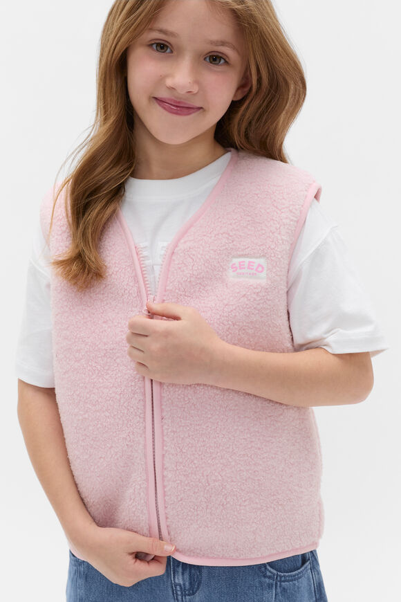 Fleece Vest  Pink Lemonade  hi-res