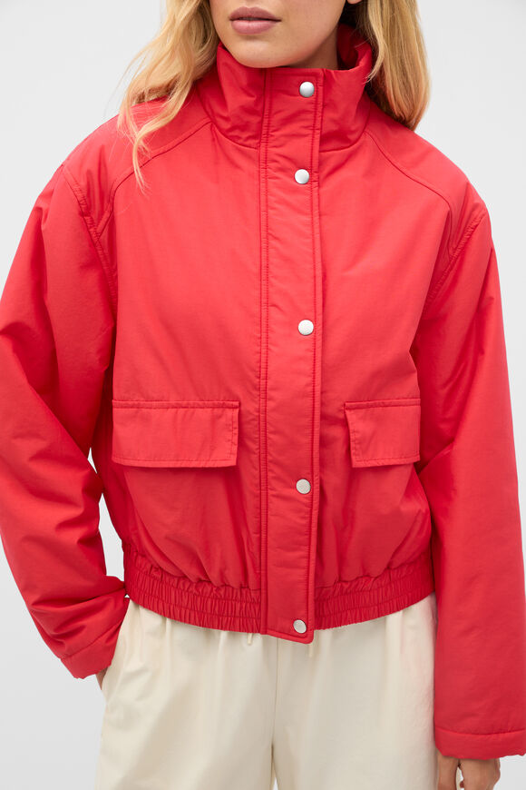 Relaxed Bomber Jacket  Chilli Red  hi-res
