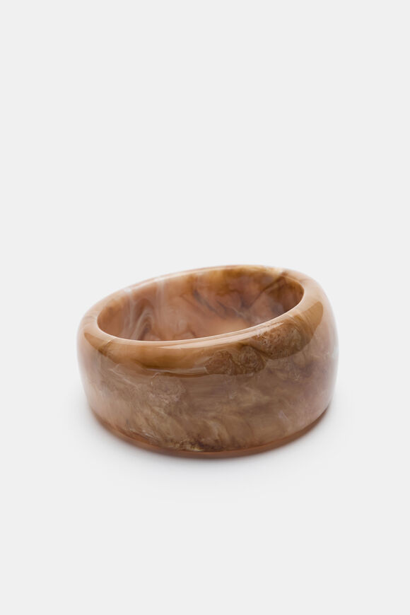 Resin Swirl Bangle  Toffee  hi-res