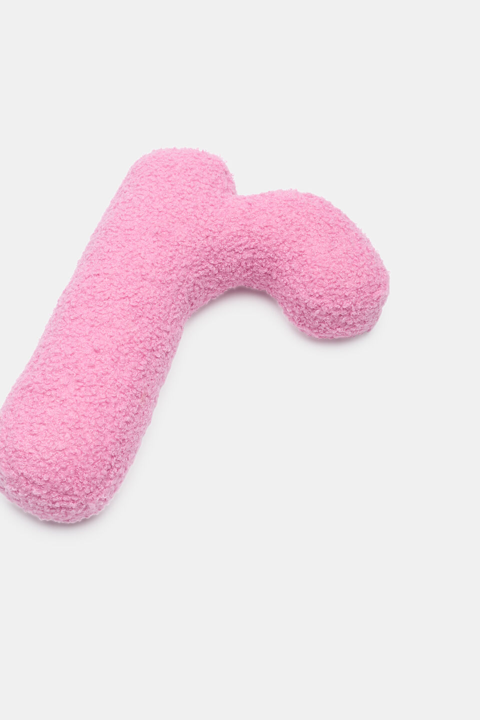 Pink Boucle Initial Cushion  R