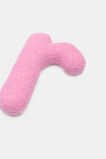 Pink Boucle Initial Cushion  R  hi-res