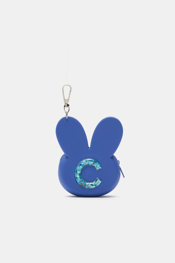 Bunny Silicone Initial Keyring  C  hi-res