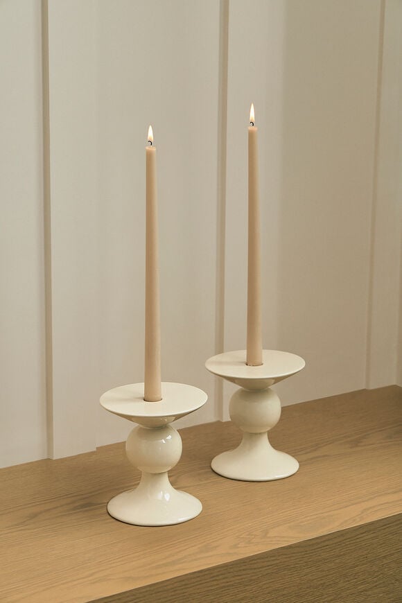 Skyler Candle Holder  Egg Shell  hi-res