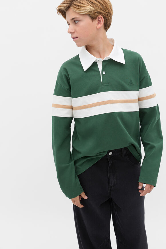 Stripe Panel Rugby  Spruce  hi-res