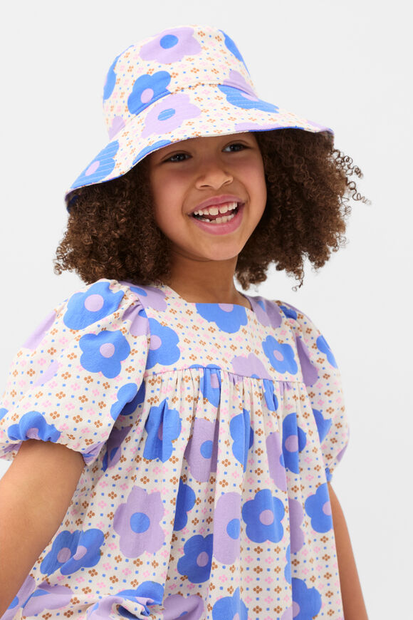 Floral Brimmed Hat  Multi  hi-res