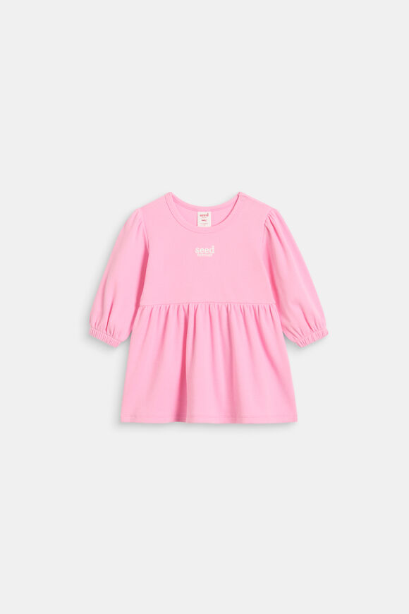 Logo Rib Dress  Candy Pink  hi-res