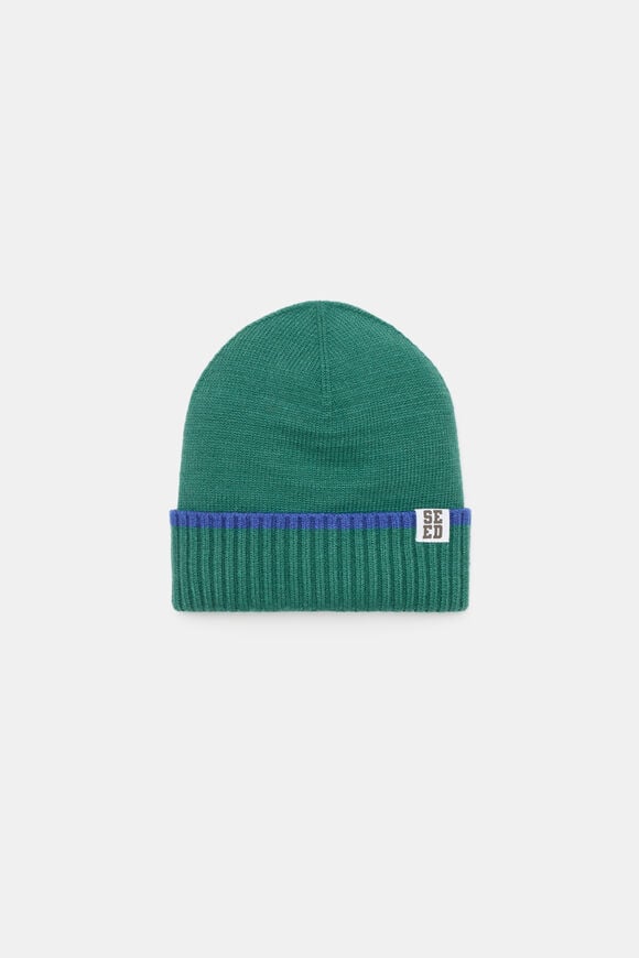 Basic Knit Beanie  Jungle Green  hi-res