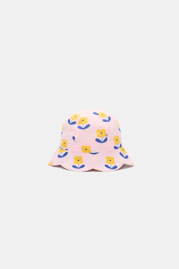 Mini Flower Sun Hat  Pink Lemonade  hi-res