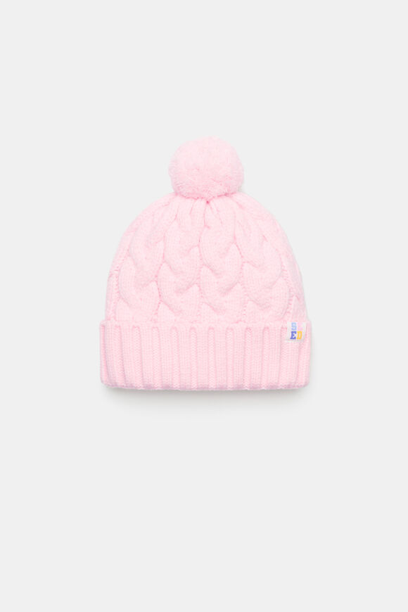 Cable Knit Beanie  Pink Lemonade  hi-res
