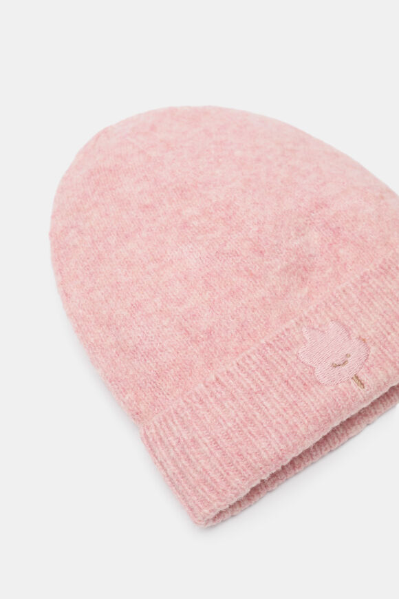 Leaf Knit Beanie  Blush Pink Marle  hi-res