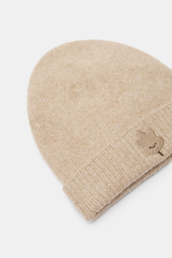 Leaf Knit Beanie  Nutmeg Marle  hi-res