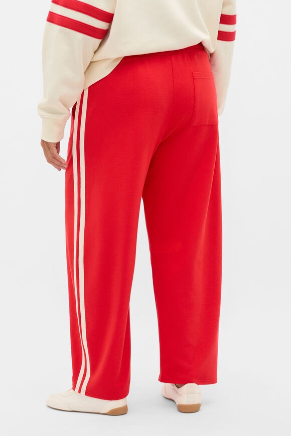 Side Stripe Barrel Leg Pant  Chilli Red  hi-res