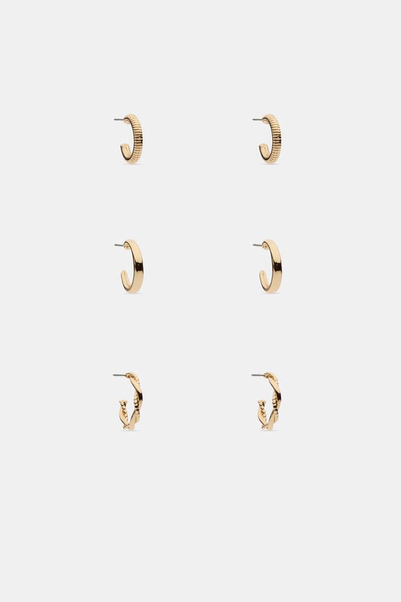 Everyday Hoop Ear Pack  Gold  hi-res