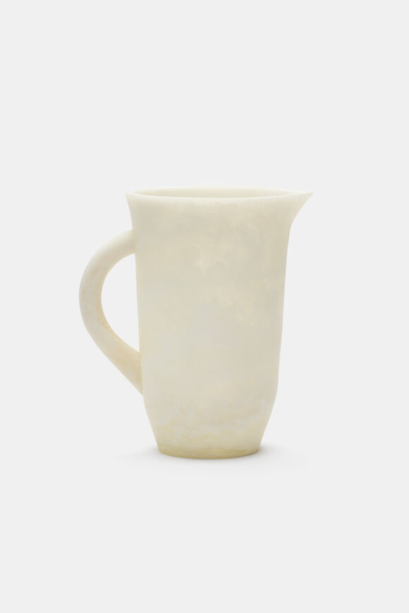 Tallulah Resin Pitcher  Meringue  hi-res