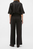Core Linen Waisted Pant  Black  hi-res