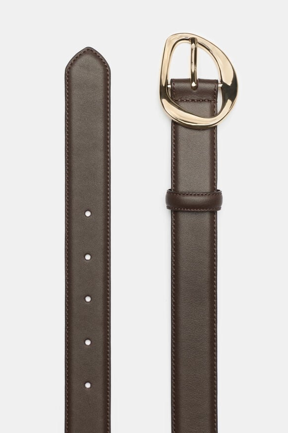 Everly Buckle Belt  Chocolate  hi-res