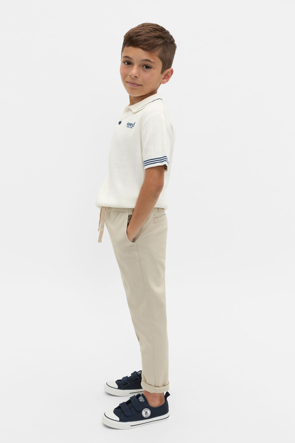 Core Logo Chino  Cool Stone