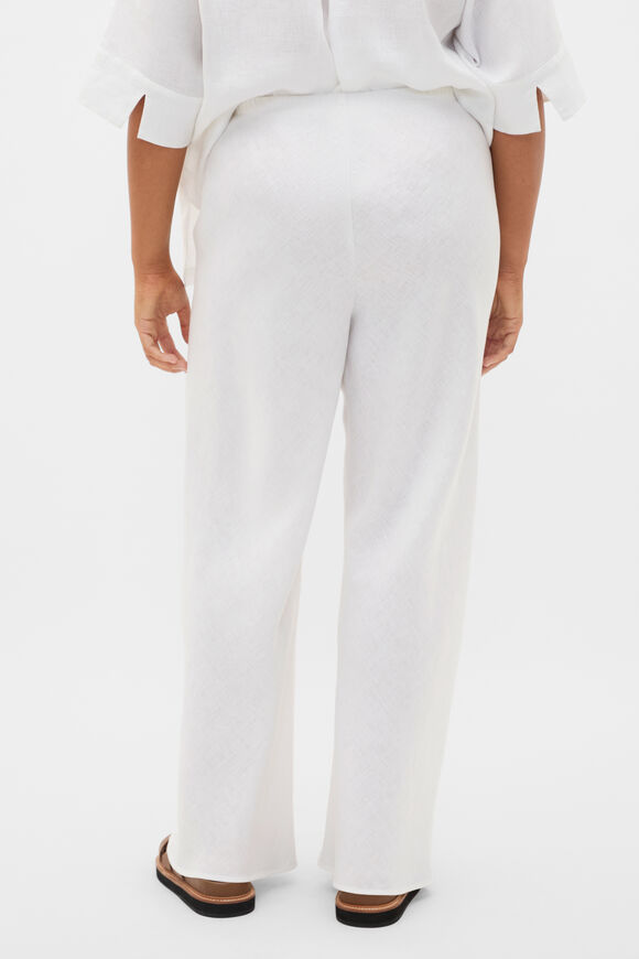 Core Linen Easy Wide Leg Pant  Whisper White  hi-res