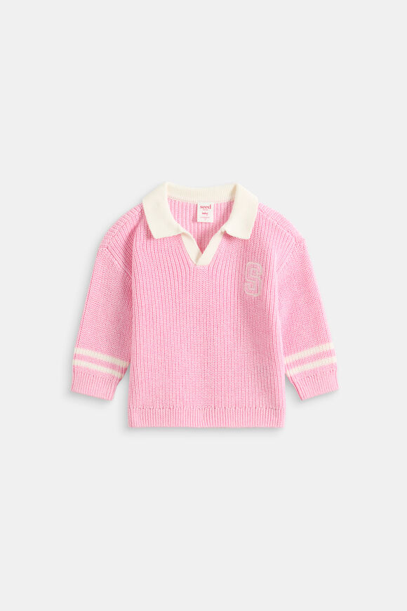 Sporty Knit Sweater  Classic Cream  hi-res
