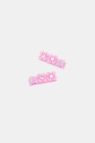 Mini Flower Sparkle Duck Clips  Candy Pink  hi-res