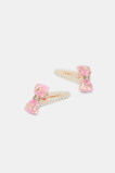 Pearl Shaker Bow Snaps  Candy Pink  hi-res
