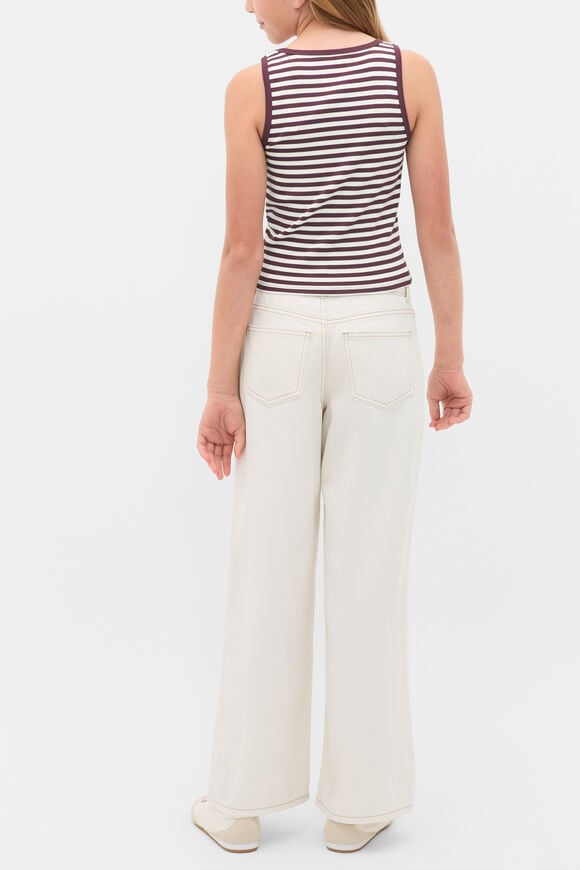 Striped Logo Tank  Mulberry  hi-res