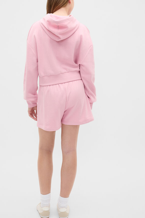 Logo Cropped Hoodie  Rose Pink  hi-res