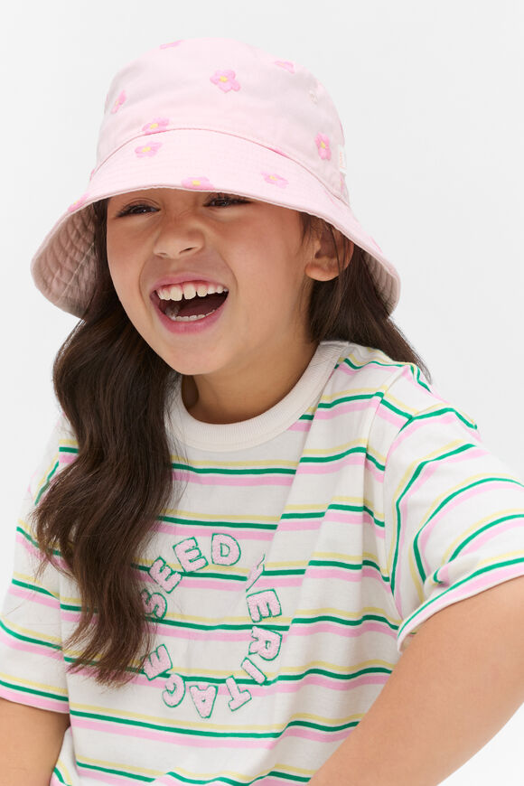 Floral Bucket Hat  Pink Lemonade  hi-res